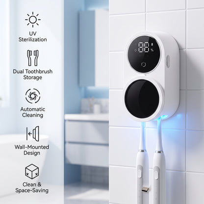 Dual Smart Toothbrush Sanitizer